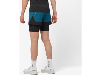 SALOMON Herren Shorts CROSS 2IN1 SHORTS M DEEP DIVE/DEEP BLACK Blau