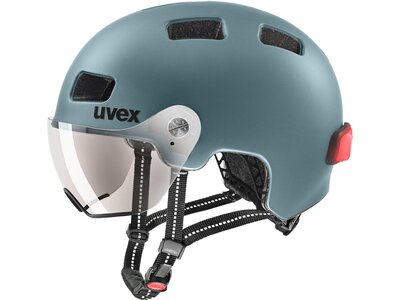 UVEX Herren Helm rush visor Blau