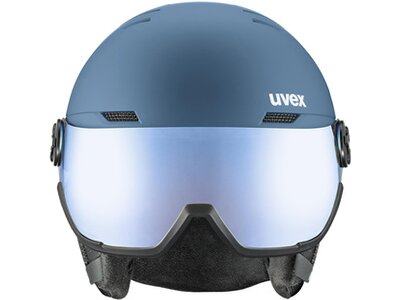 UVEX Herren Helm wanted visor Blau