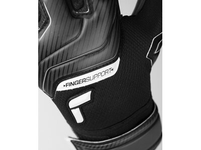 REUSCH Kinder Torwarthandschuhe Attrakt Infinity Finger Support Junior Schwarz