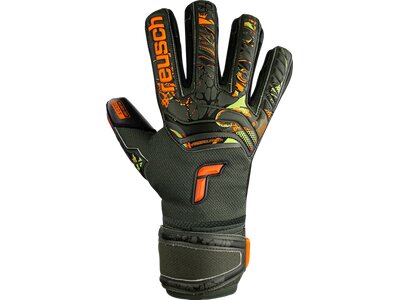 REUSCH Kinder Torwarthandschuhe Attrakt Gold X Finger Support Junior grün