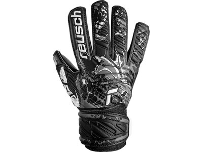 REUSCH Kinder Torwarthandschuhe Attrakt Solid Finger Support Junior schwarz