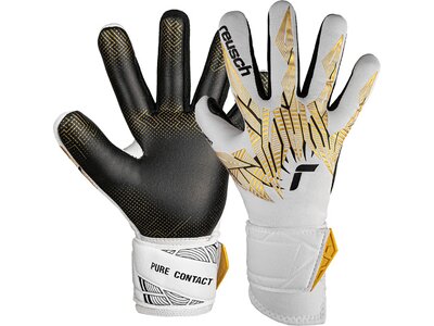 REUSCH Kinder Torwarthandschuhe Pure Contact Gold GluePrint Junior Weiss