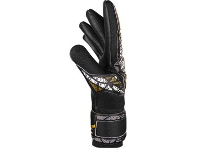 REUSCH Kinder Torwarthandschuhe Attrakt Silver NC Finger Support Junior Schwarz