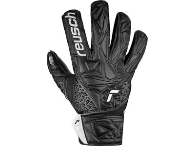 REUSCH Kinder Torwarthandschuhe Attrakt Starter Solid Finger Support Junior Schwarz