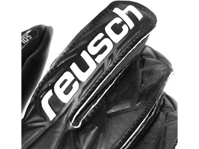 REUSCH Kinder Torwarthandschuhe Attrakt Starter Solid Finger Support Junior Schwarz