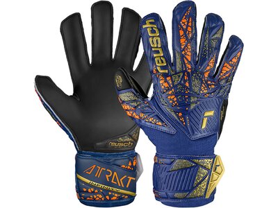 REUSCH Kinder Torwarthandschuhe Attrakt Infinity Finger Support Junior Blau