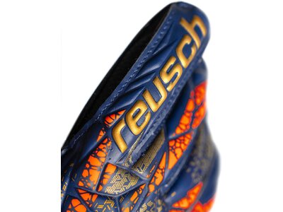 REUSCH Kinder Torwarthandschuhe Attrakt Infinity Finger Support Junior Blau
