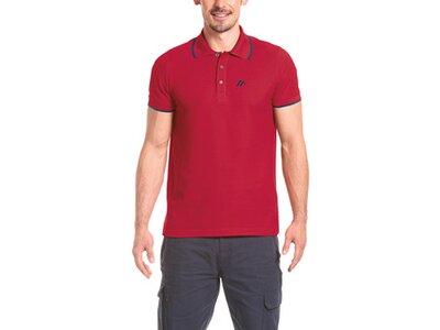 MAIER SPORTS Herren Polo Comfort Rot