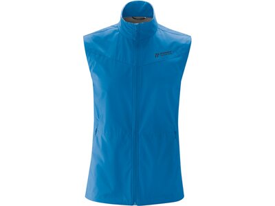 MAIER SPORTS Herren Weste Skanden Vest Softshellweste Blau