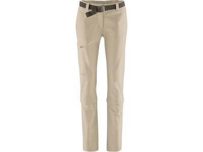 MAIER SPORTS Damen Hose Arolla Da-Zip Off Hose el. Braun