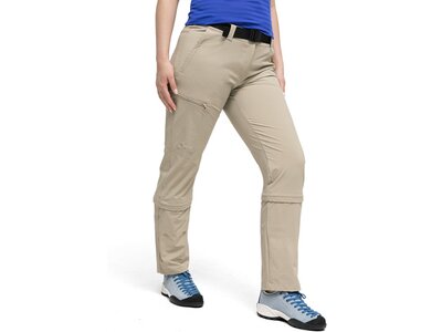 MAIER SPORTS Damen Hose Arolla Da-Zip Off Hose el. Braun