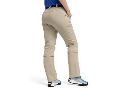 MAIER SPORTS Damen Hose Arolla Da-Zip Off Hose el. Braun