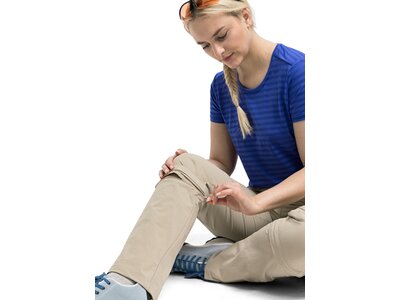 MAIER SPORTS Damen Hose Arolla Da-Zip Off Hose el. Braun