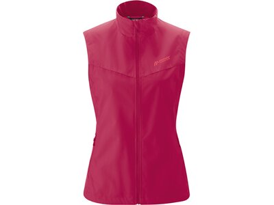 MAIER SPORTS Damen Weste Skanden Vest Softshellweste Rot