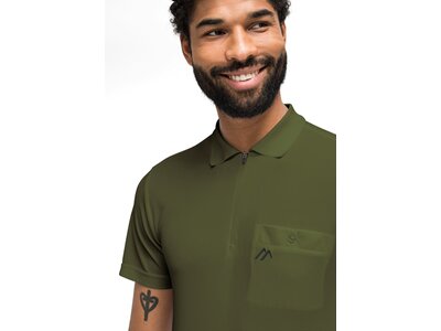 MAIER SPORTS Herren Polo Arwin 2.0 He-Polo 1/2 Arm Grün