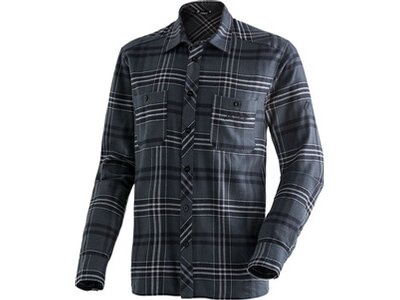 MAIER SPORTS Herren Hemd Predeal M Grau