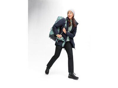 MAIER SPORTS Damen Mantel Metor Coat W Blau