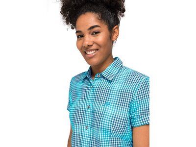 MAIER SPORTS Damen Hemd PHILINA Da-1/2 Arm Blau