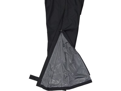 CMP Herren Regenhose MAN PANT RAIN WITH LINING AND FULL LENGHT SIDE ZIPS Schwarz