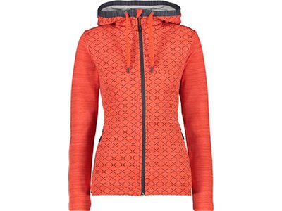 CMP Damen Kapuzensweat WOMAN JACKET FIX HOOD Orange