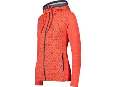 CMP Damen Kapuzensweat WOMAN JACKET FIX HOOD Orange