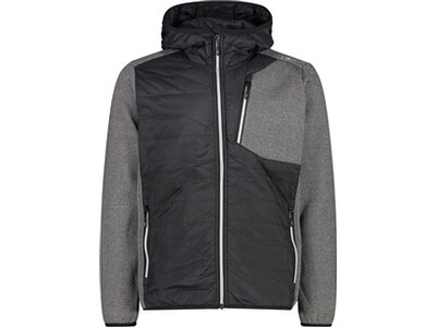 CMP Herren Kapuzensweat MAN HYBRID JACKET FIX HOOD Schwarz