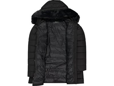 CMP Damen Jacke WOMAN JACKET LONG FIX HOOD Schwarz