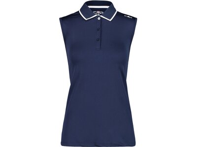 CMP Damen Polo WOMAN POLO SLEEVELESS Blau