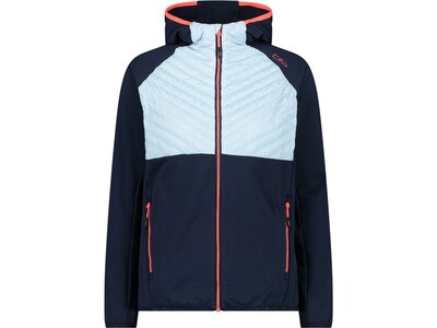 CMP Damen Kapuzensweat WOMAN JACKET FIX HOOD HYBRID Blau
