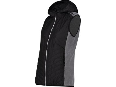 CMP Damen Kapuzensweat WOMAN VEST HYBRID FIX HOOD Schwarz