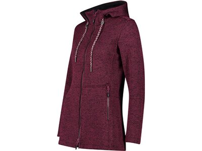 CMP Damen Kapuzensweat WOMAN LONG JACKET FIX HOOD Pink