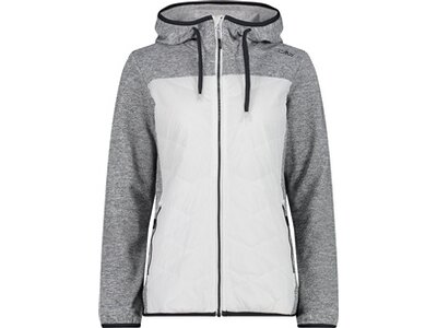 CMP Damen Kapuzensweat WOMAN HYBRID JACKET FIX HOOD Silber