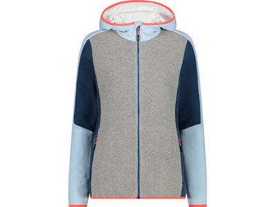 CMP Damen Kapuzensweat WOMAN JACKET FIX HOOD Blau