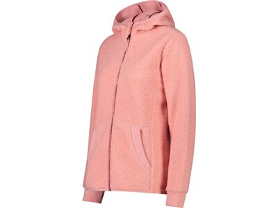 CMP Damen Kapuzensweat WOMAN JACKET FIX HOOD Pink