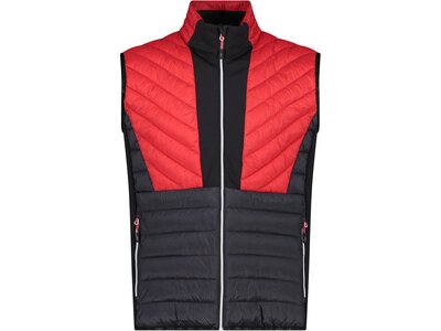 CMP Herren Weste MAN VEST HYBRID Rot