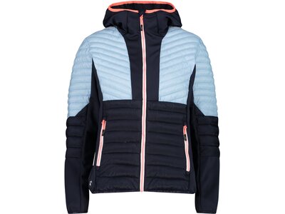 CMP Damen Jacke WOMAN JACKET FIX HOOD HYBRID Blau