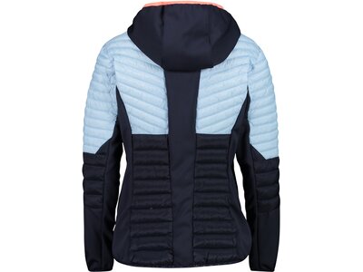 CMP Damen Jacke WOMAN JACKET FIX HOOD HYBRID Blau