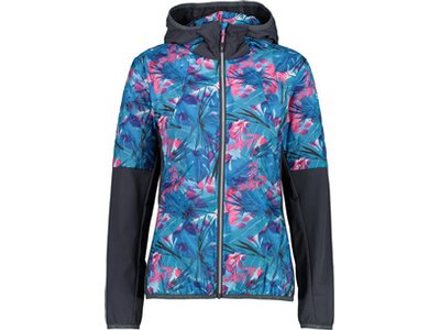 CMP Damen Blouson WOMAN HYBRID JACKET FIX HOOD Blau