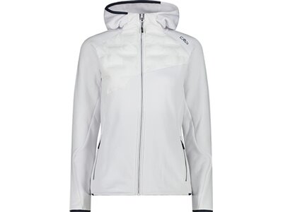 CMP Damen Kapuzensweat WOMAN JACKET HYBRID FIX HOOD Weiß