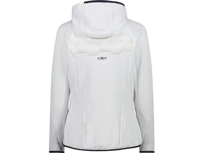 CMP Damen Kapuzensweat WOMAN JACKET HYBRID FIX HOOD Weiß