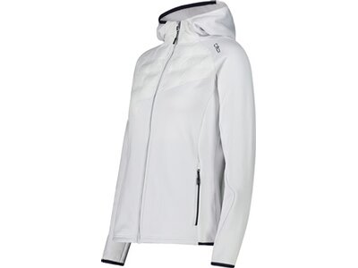 CMP Damen Kapuzensweat WOMAN JACKET HYBRID FIX HOOD Weiß