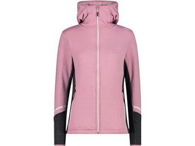 CMP Damen Kapuzensweat WOMAN JACKET FIX HOOD Pink