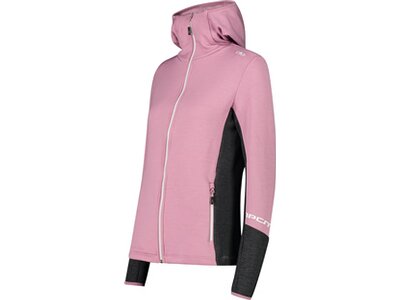 CMP Damen Kapuzensweat WOMAN JACKET FIX HOOD Pink