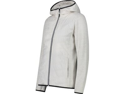 CMP Damen Kapuzensweat WOMAN JACKET HYBRID FIX HOOD Weiß