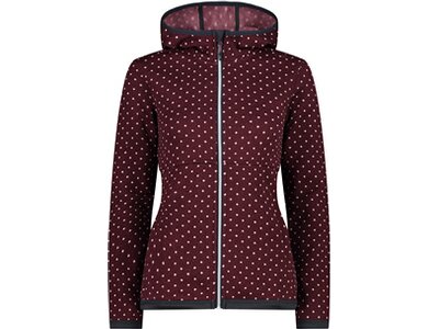 CMP Damen Kapuzensweat WOMAN JACKET FIX HOOD Rot