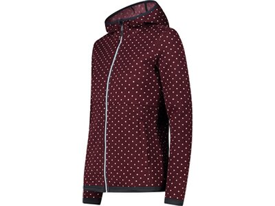 CMP Damen Kapuzensweat WOMAN JACKET FIX HOOD Rot