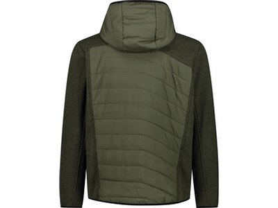 CMP Herren Kapuzensweat MAN JACKET HYBRID FIX HOOD Grün