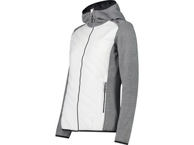 CMP Damen Kapuzensweat WOMAN JACKET HYBRID FIX HOOD Grau