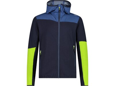 CMP Herren Kapuzensweat MAN HYBRID JACKET FIX HOOD Blau